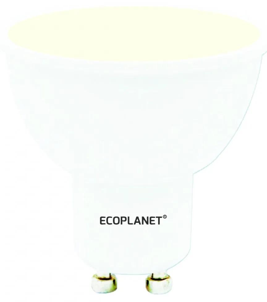 Bec LED Ecoplanet GU10, 6W (35W), 480LM, G, lumina calda 3000K, Mat Lumina calda - 3000K, 1 buc