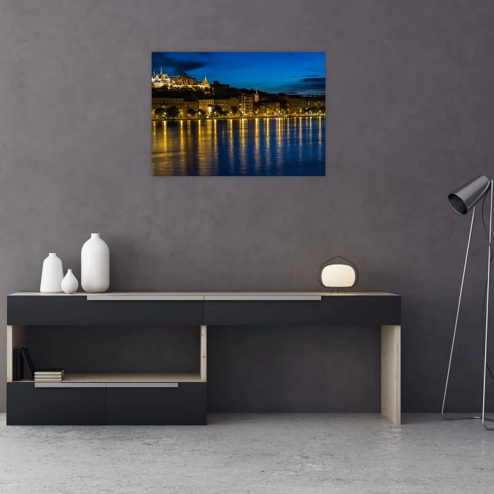 Tablou orașului nocturn (70x50 cm)