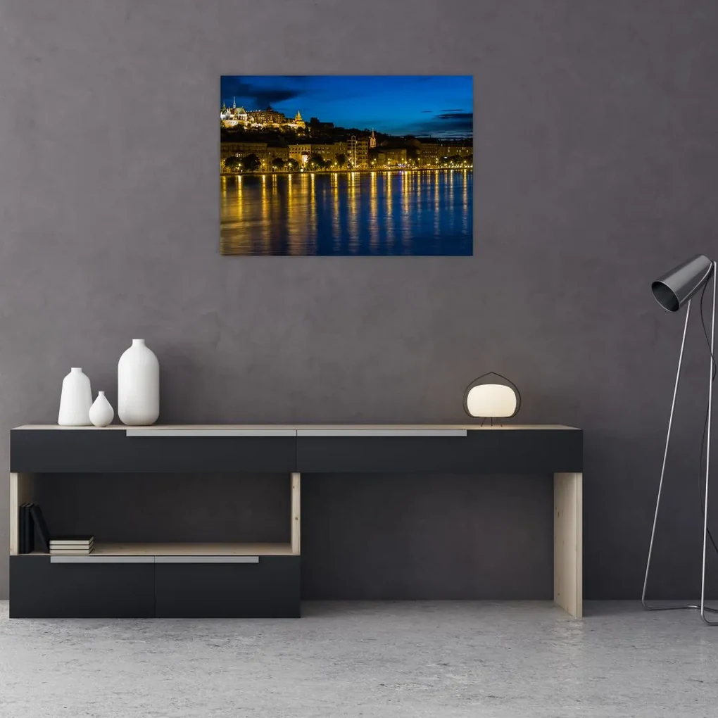 Tablou orașului nocturn (70x50 cm)