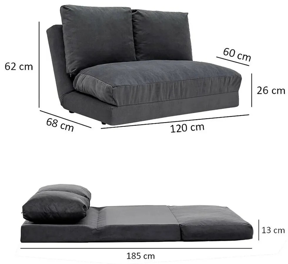 Canapea pat Taida Grey
