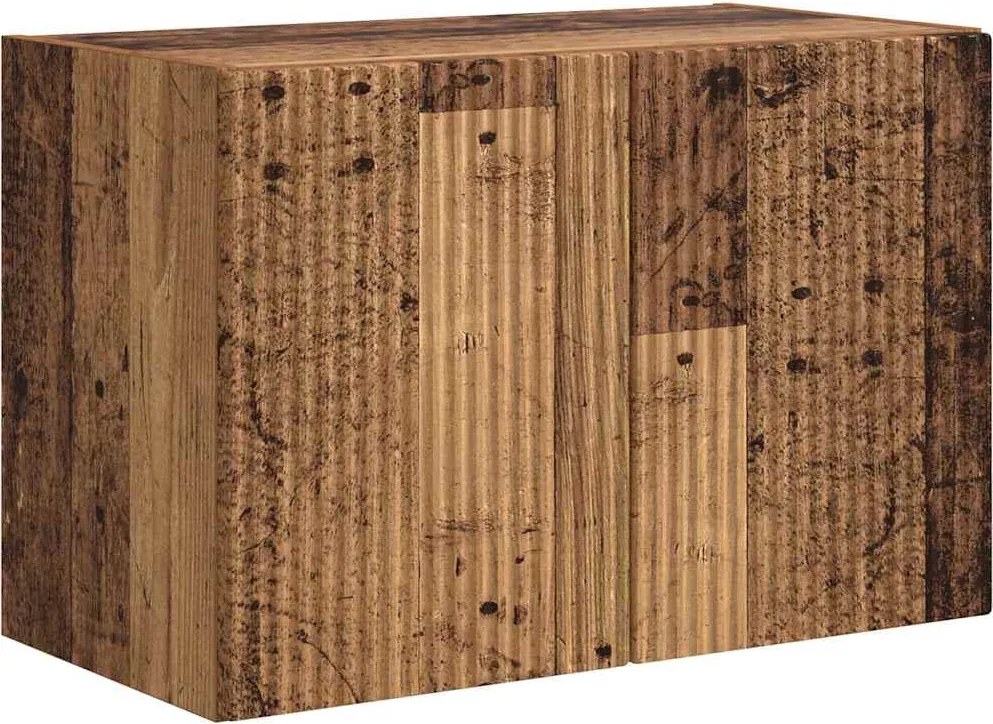 vidaXL Dulap TV de perete Lemn Vechi 59,5 x 31 x 40 cm Lemn compozit