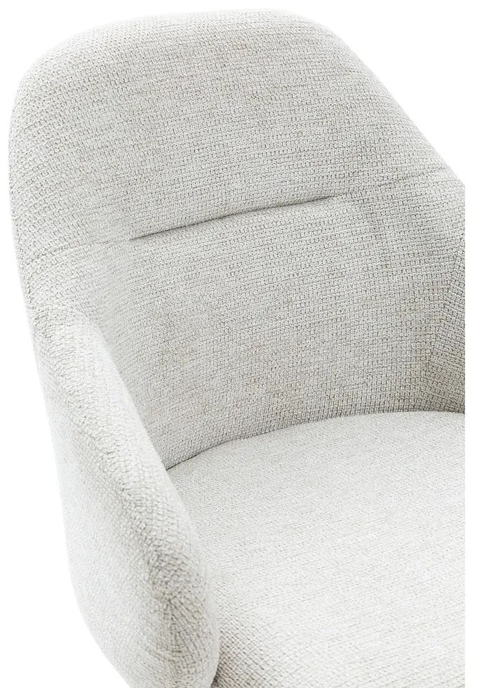 Set de scaune de sufragerie gri deschis cu cotiere 2 buc. tapițat Tamara – Marckeric