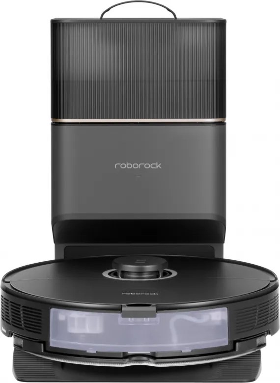 Aspirator robot Roborock S8 Plus Schwarz S8P52-00, 69 W, 5200 mAh, 6000 Pa, Mop, Cartografiere LiDAR, 750 ml, 4 senzori, Autonomie pana la 180 min, Negru