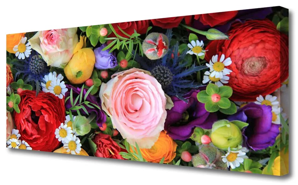 Tablou pe panza canvas Flori Floral Multi