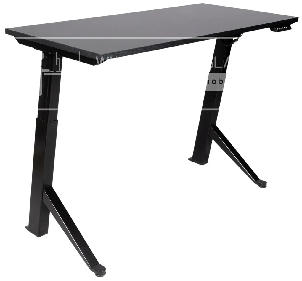 Birou reglabil electric TerrA2Y Black-cadru in Y / profil cadru negru (Dimensiune blat: 120x60 cm, Culoare blat: Stejar 18mm)
