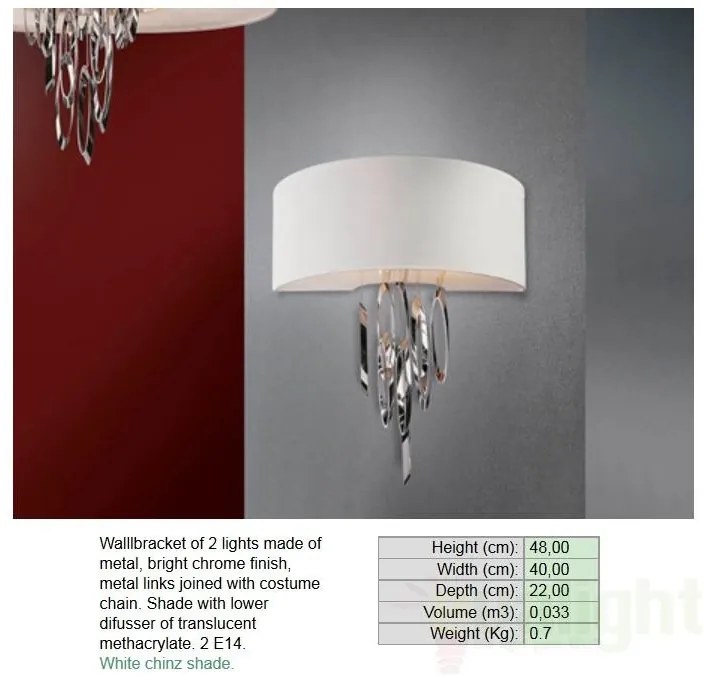 Aplica de perete modern Domo SV-89431589 / 7443