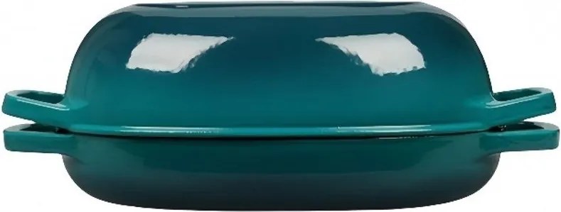 Cratita fonta emailată pentru cuptor 7L Perfect Home 17919 Turquoise