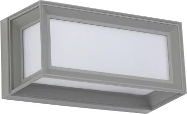 Brilagi - Aplica LED de exterior cu senzor PARKER, 12W, 230V, gri, IP44