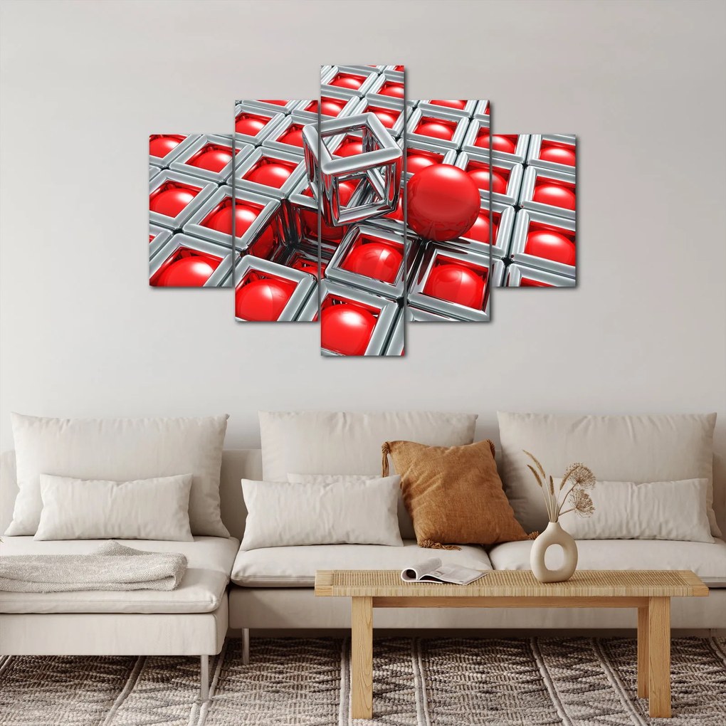 Tablou - Abstract metalic 3D (150x105 cm)