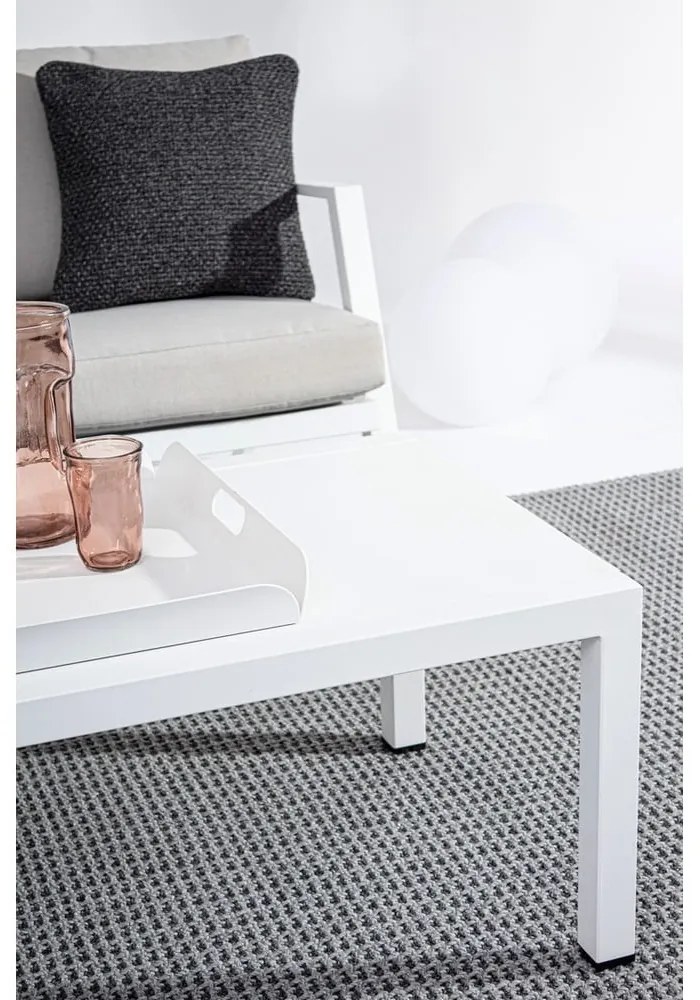 Set mobilier de grădină alb din aluminiu pentru 4 persoane Harley – Bizzotto