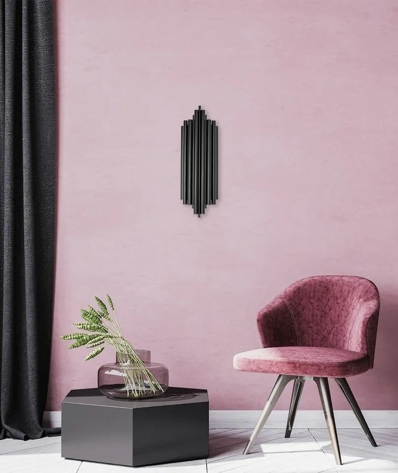 Aplica de perete design minimalist Tub negru