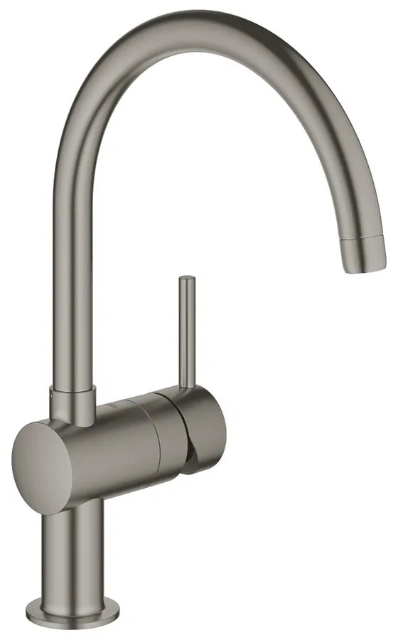 Baterie bucatarie Grohe Minta monocomanda antracit periat Hard Graphite