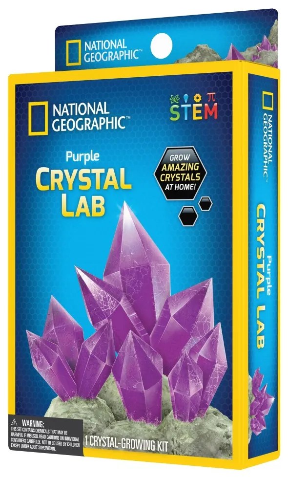 SET EDUCATIV MINI LABORATOR DE CRESTERE CRISTALE VIOLET - NATIONAL GEOGRAPHIC (NG29615)