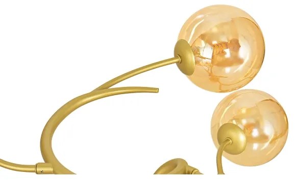 Lustră LED aplicată Brilagi MISTEL 9xG9/3W/230V auriu