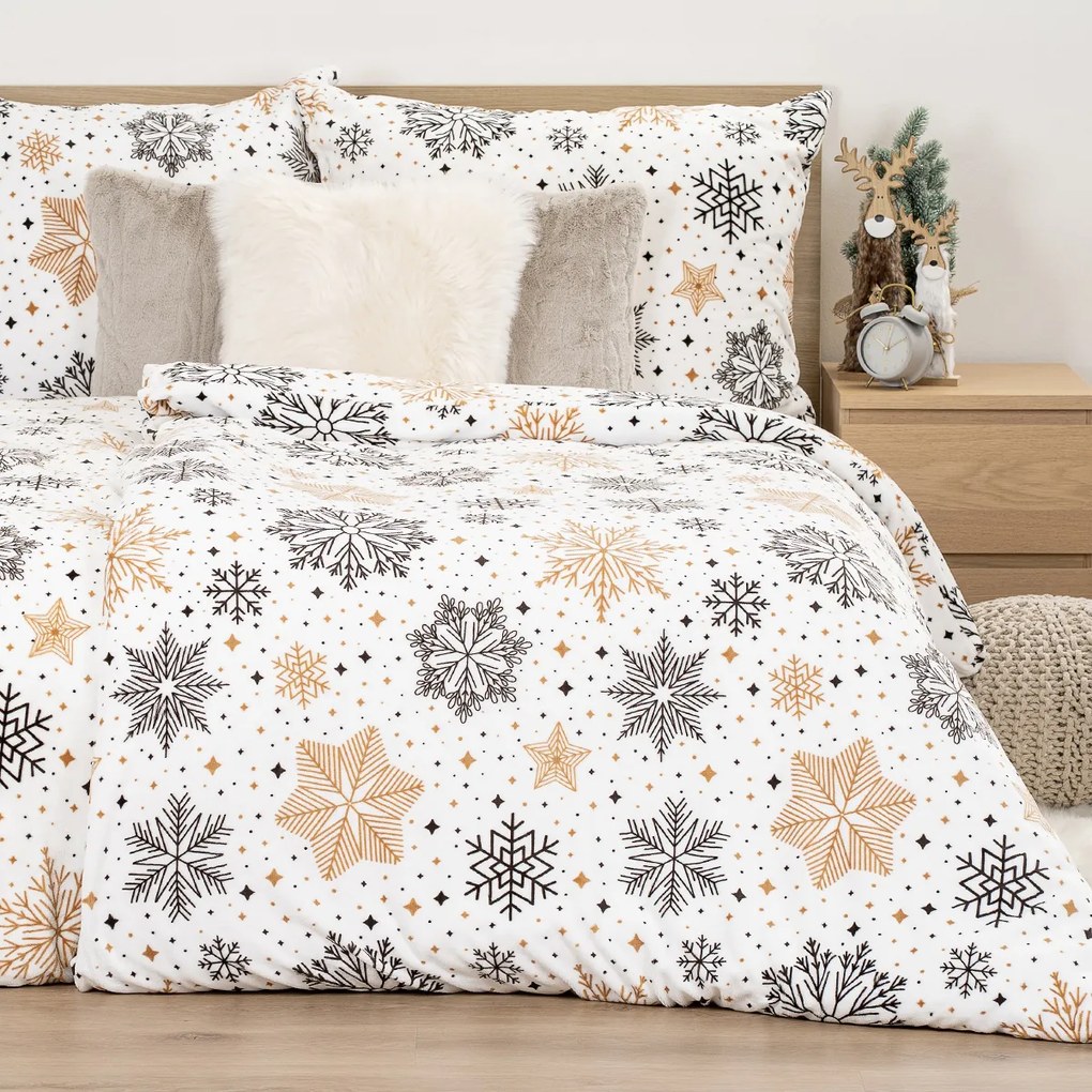 Lenjerie de pat din microflanel 4Home Golden Frost, 140 x 200 cm, 70 x 90 cm