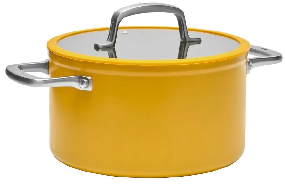 Oală cu capac/cu suprafață ceramică 5,5 l adecvată pentru plita cu inducție Meda 3.0 – FABINI