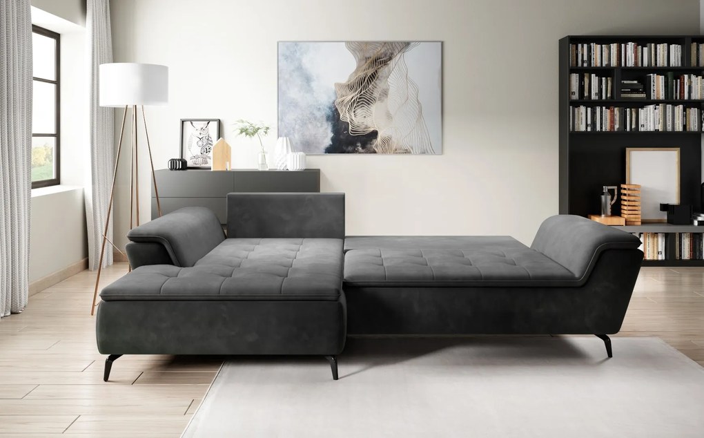 Coltar living extensibil Magic pe stanga - L288 x 186 x h89 cm
