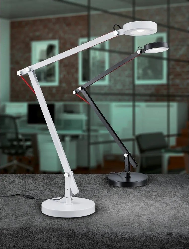 Veioză neagră LED cu structură flexibilă (înălțime 90 cm) Amsterdam – Trio