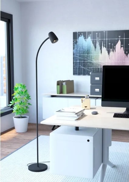 Eglo 902172 - Lampă de podea CARLO 1xE14/18W/230V neagră