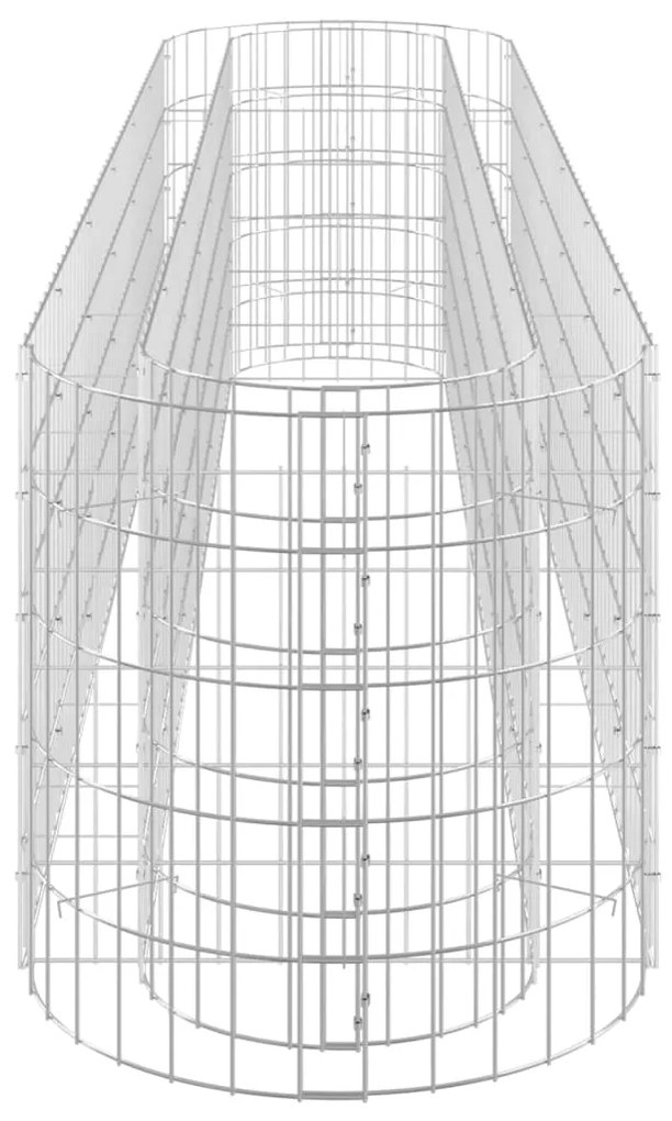 Strat inaltat gabion, 260x50x50 cm, fier galvanizat 260 x 50 x 50 cm, 1, 1