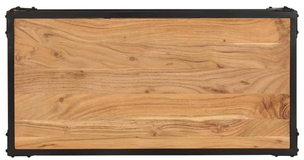 Masuta de cafea, 90x45x35 cm, lemn masiv de acacia 1, lemn masiv de acacia