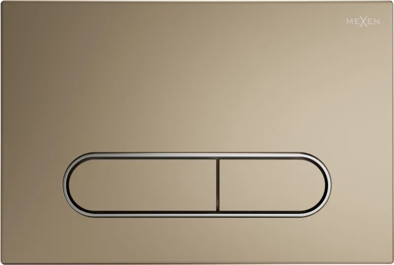 Mexen Fenix 11 buton de spălare, auriu șampanie - 601104