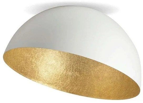 Lustra aplicata design decorativ Doris D-50cm alb/auriu