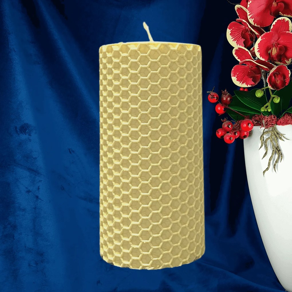 Lumanare tip Fagure din Ceara Colorata - Vanila 6 cm, 10 cm, Vanila