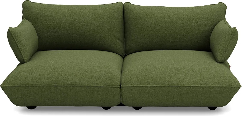 Sumo Sofa Canapea modulara Medium Bouclé, culori multiple - Fatboy Culoare: verde cu frunze