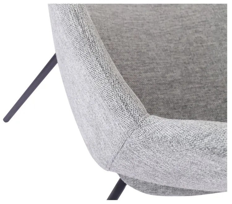 Set de scaune de sufragerie gri deschis 2 buc. tapițat Rowley – Unique Furniture