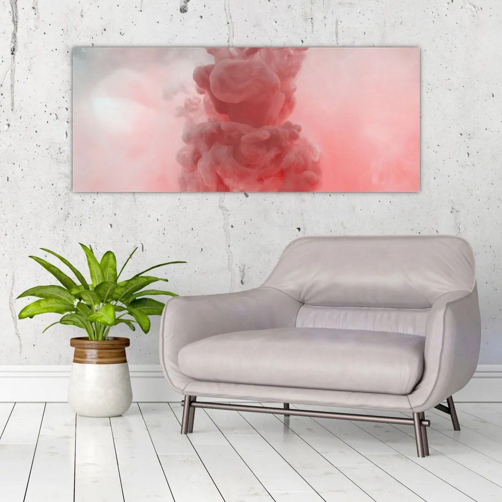 Tablou - Fum roșu (120x50 cm)