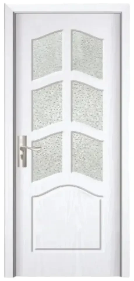 Usa Interior din MDF Novo Doors ND109, Cadru din Lemn Masiv, Geam Sablat, KIT COMPLET, Toc , Manere si balamale incluse (Culoare: Wenge, Dimensiune: