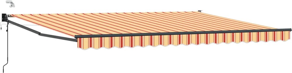 vidaXL Cort electric retractabil Multicolour 4 × 3 m