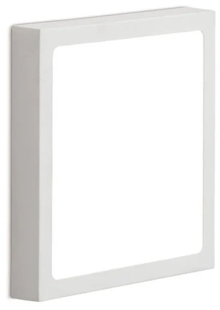 Mini Plafoniera LED design slim LERO 18x18cm 3000K alba