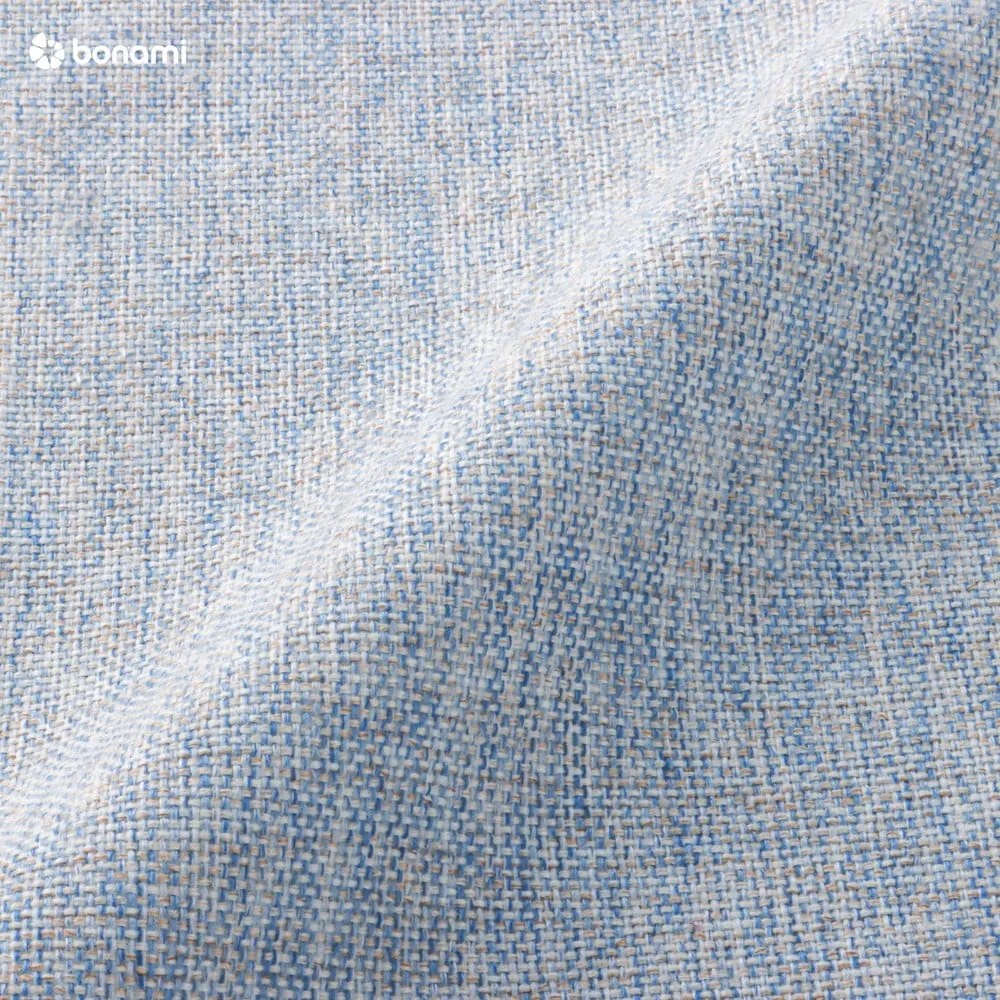 Colțar extensibil cu șezlong pe partea dreaptă Miuform Dazzling Daisy L, albastru deschis