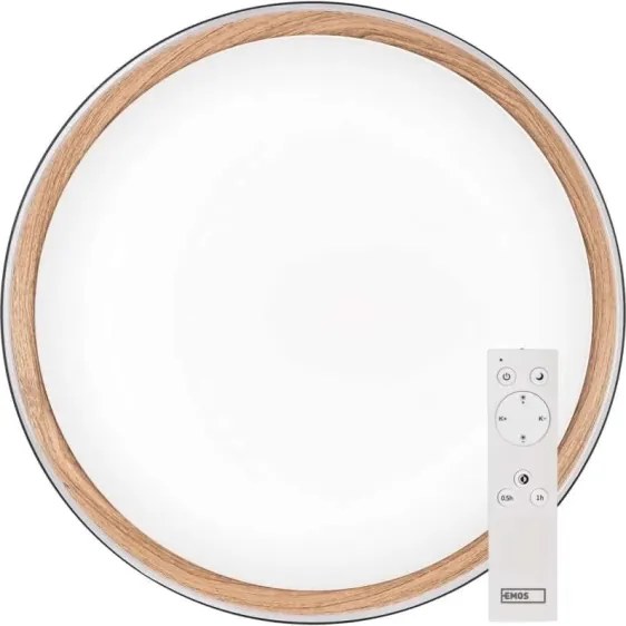 Plafonieră LED dimabilă ILVI LED/45W/230V 2700-6500K Ø 50 cm negru/bej + telecomandă