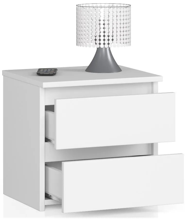Noptieră CLeania CL2 (Alb). Promo -28%. 1068671