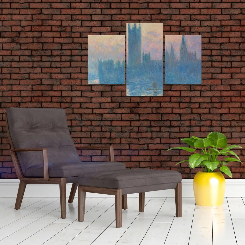 Tablou - Claude Monet, The Houses of Parliament, Sunset, reproducere (90x60 cm)