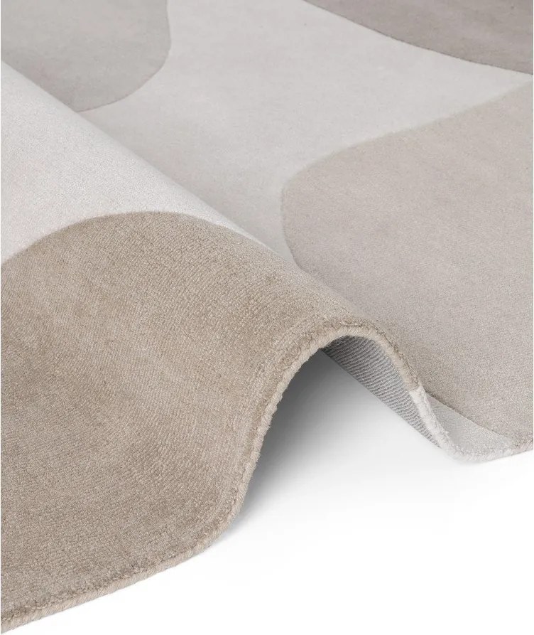 Covor bej țesut manual din lână 120x170 cm Hackney Clarissa – Ted Baker