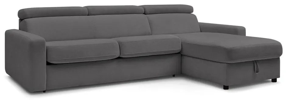 Colțar gri închis extensibil (cu colț variabil) Monaco – Bobochic Paris