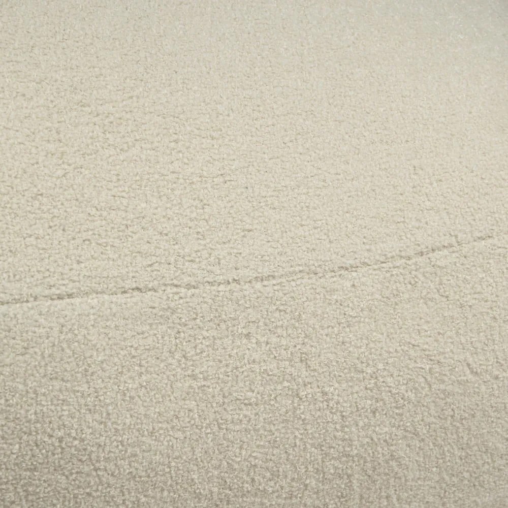 Fotoliu bean bag crem cu tapițerie din țesătură bouclé Snug 100 – SLOWDOWN
