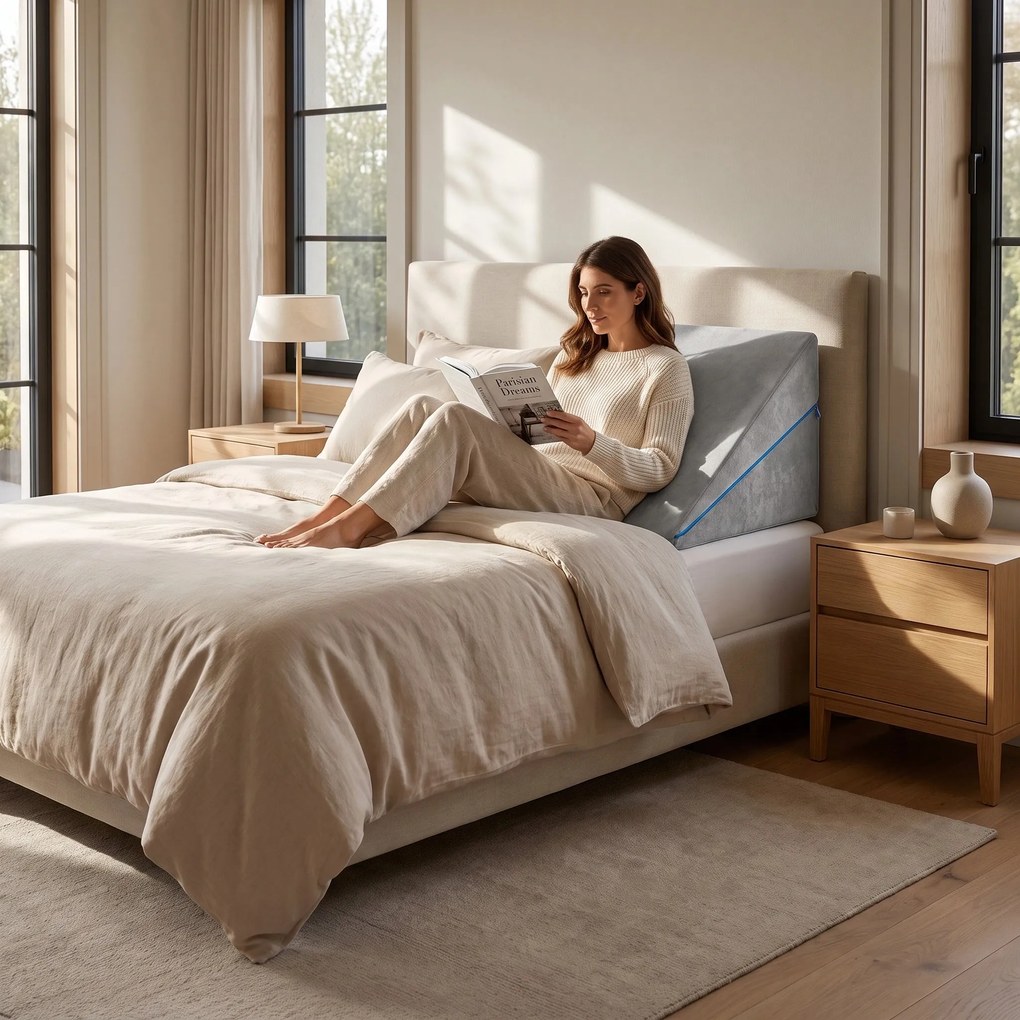 RESIGILAT Perna suport 3-in-1 reglabila 11/19/30 cm, memory foam, anti-reflux/anti-sforait