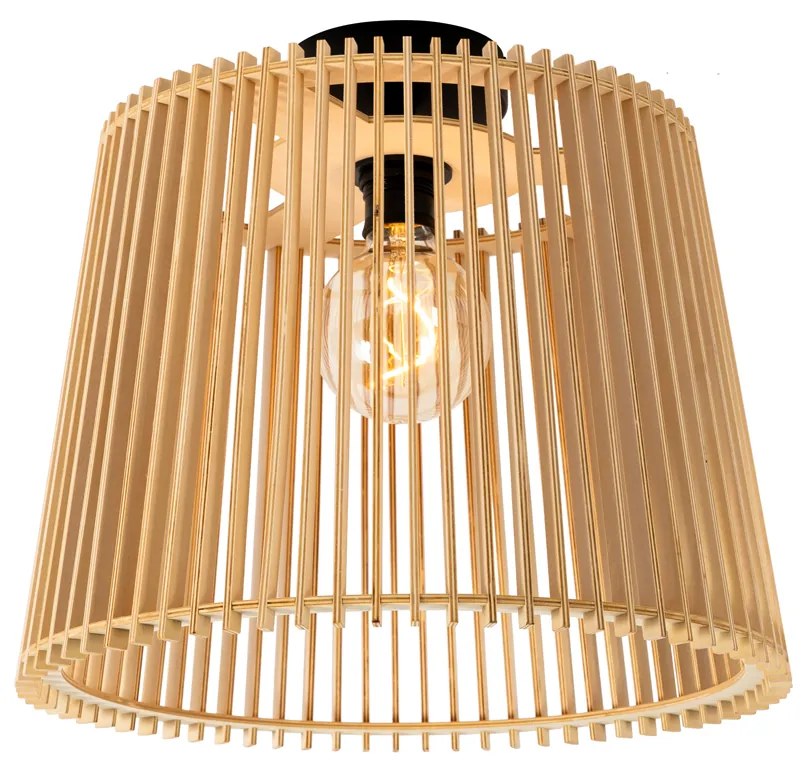 Plafoniera exterioara rustica din lemn IP44 - Jayla