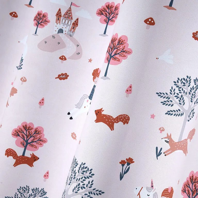 Draperie BLACKOUT UNICORN, roz deschis, 140 x 260 cm set 2 buc