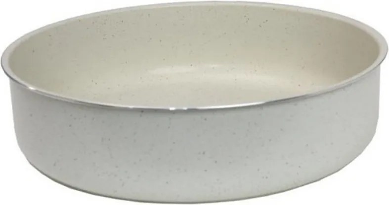 Tava de copt Oliver Voltz OV51222E28, 28 x 8 cm, Aluminiu, Acoperire marmorata, Fara PFOA, Crem