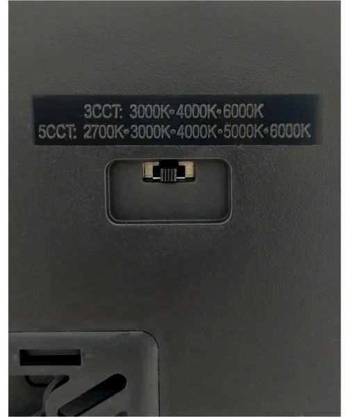 Plafonieră LED, 32 W, 230 V, 3000/4000/6500 K, 40 x 40 cm, negru