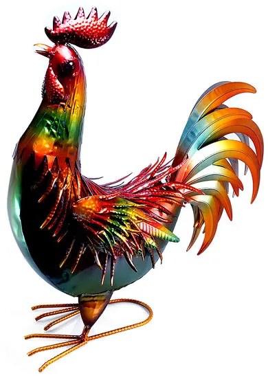 Decoratiune gradina, metalica, cocos, 20x40x50 cm