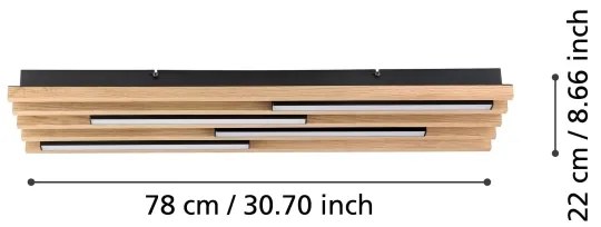 Plafonieră LED dimabilă Eglo 390428 MARREIRA 4xLED/9W/230V 3000K