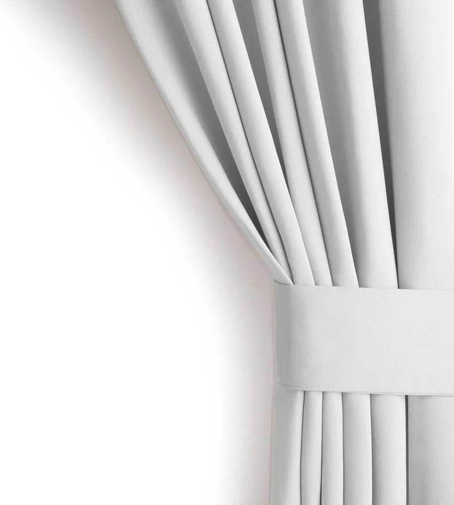 Draperie albă dimout (semi-opacă) 140x175 cm Kierra – Restilo