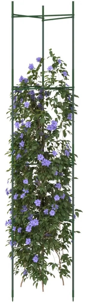 vidaXL Suport pentru roșii, 2 buc., 154 cm, oțel și PP